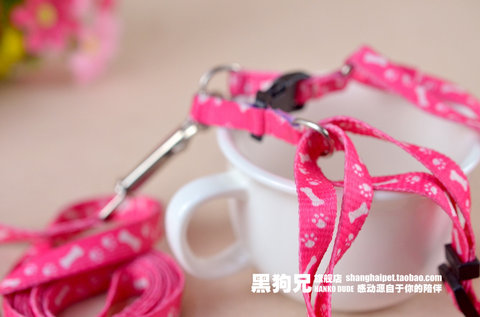 Chó cưng chó con chó nhỏ và mèo ngực với dây xích cần thiết hàng ngày màu sắc ngẫu nhiên 9 nhân dân tệ 3 Máng ăn cho chó con